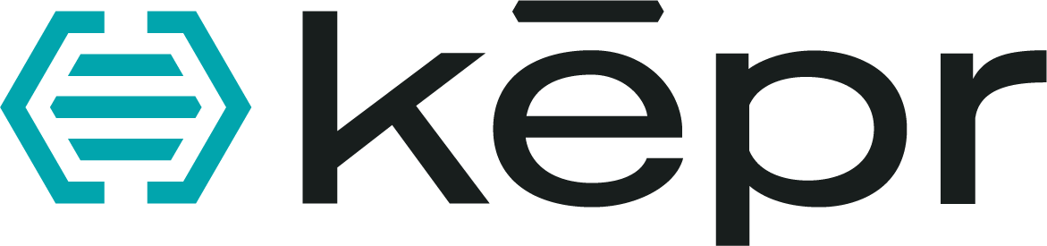 KEPR logo featuring a hexagonal symbol and modern typography, representing B2B sales methodology and structured discovery in sales training.